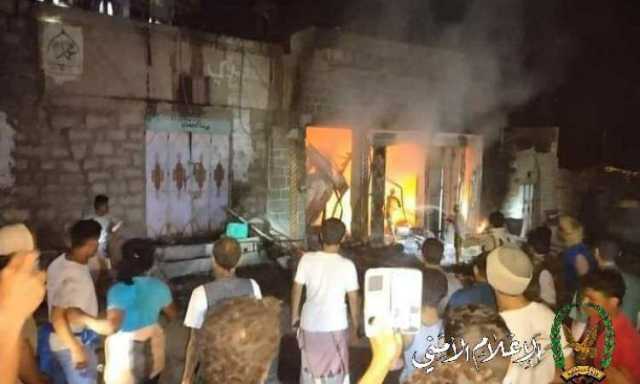 إخماد حريق هائل في محافظة ريمة