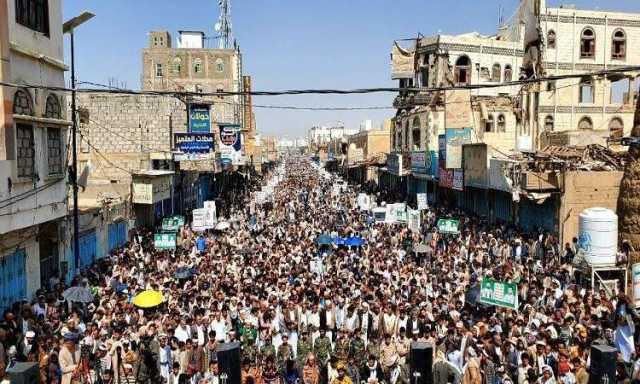 صعدة تحتشد تأييدا ودعما لعملية طوفان الأقصى