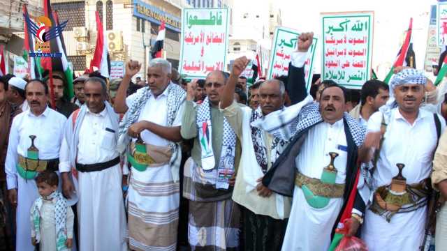 مسيرة جماهيرية في الحديدة دعما لخيارات المقاومة في فلسطين