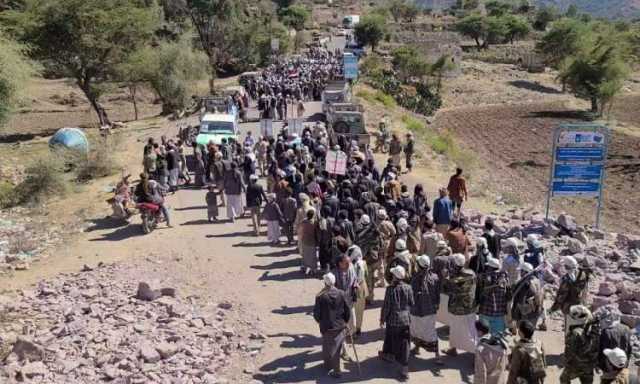 مسير وعرض شعبي للدفعة (2) من دورات “طوفان الأقصى” في جبل الشرق بذمار