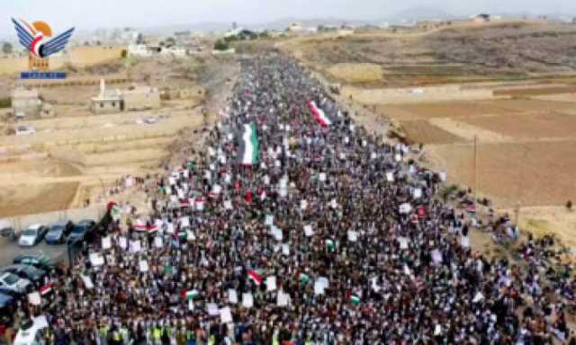 مسيرة غير مسبوقة في عمران تضامنا مع فلسطين