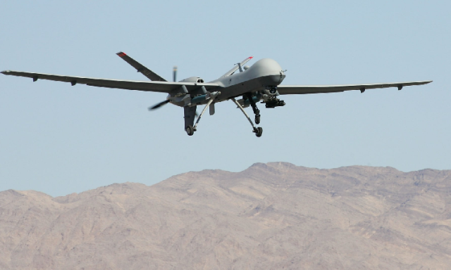 أسقا طائرة أمريكية من نوع MQ-9 في أجواء محافظة مارب