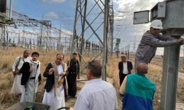 وزير الكهرباء يتفقد سير العمل بمحطة التحويل الرئيسية بمدينة ذمار