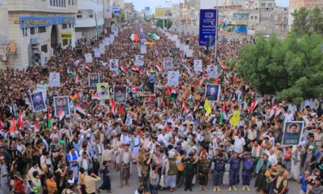 حشود مليونية في المحافظات نصرة لغزة ولبنان