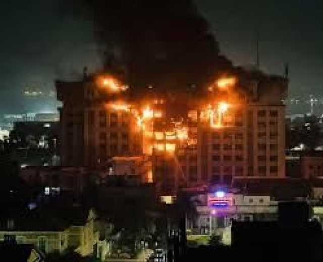 نشوب حريق هائل بمديرية أمن ‎الإسماعيلية بالقاهرة وإصابة 21 شخصاً