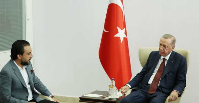 رئيس البرلمان يلتقي اردوغان في انقرة