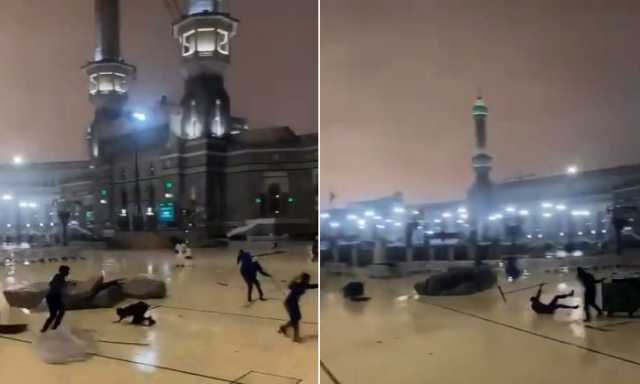 الأعنف منذ 60 عاما.. تفاعل واسع مع مشاهد العاصفة والأمطار الغزيرة في مكة (فيديو)
