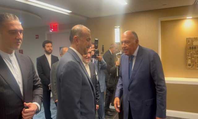 وزير الخارجية المصري يلتقي نظيره الإيراني في نيويورك