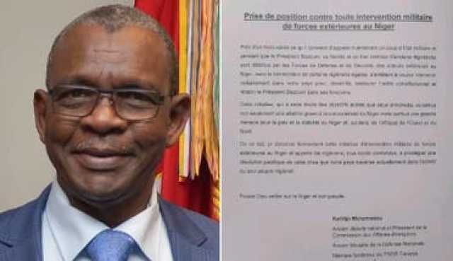 وزير سابق مؤيد لبازوم: نرفض أي تدخل عسكري في النيجر