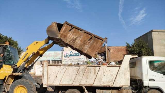 حملات مكثفة للنظافة والتشجير وإزالة الإشغالات في بيلا بكفر الشيخ