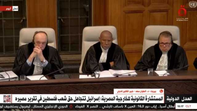خبير قانون دولي: محكمة العدل الدولية اختصاصها النظر في النزاعات الناشئة بين الدول