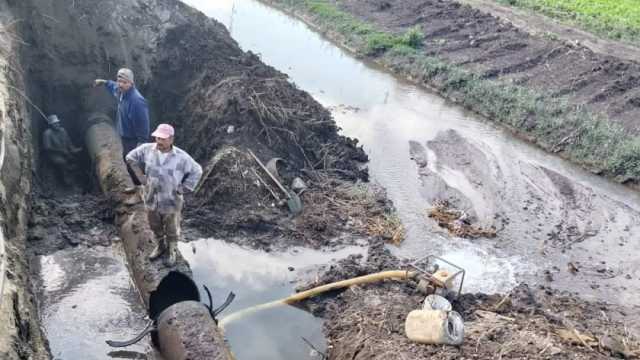 الانتهاء من إصلاح كسر خط مياه «بيلا - الجرايدة» بكفر الشيخ