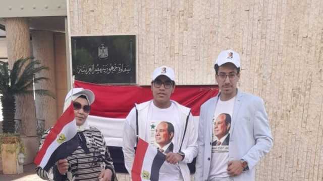 استمرار توافد الجالية المصرية بلبنان للتصويت في الانتخابات الرئاسية