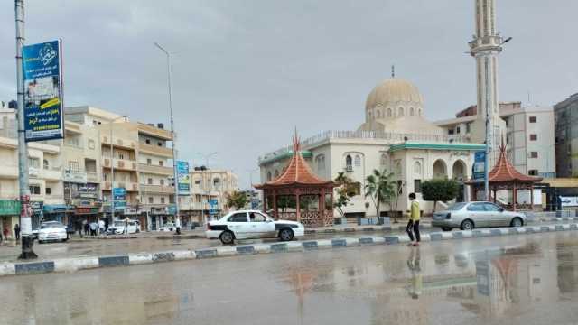 أمطار غزيرة تضرب شمال سيناء في أول أيام عيد الفطر