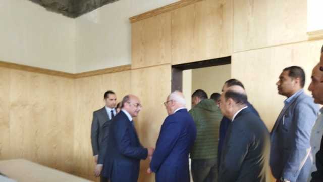 وزير العدل يتفقد إنشاء مبنى محكمة بورفؤاد الجزئية في بورسعيد (صور)