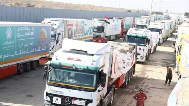 مصدر رفيع المستوى: الوفد المصري تمسك بإدخال ما لا يقل عن 350 شاحنة مساعدات لغزة يوميا