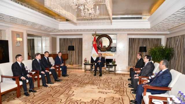 الرئيس السيسي: حريصون على زيادة الاستثمارات الصينية في مصر