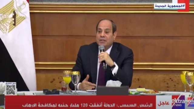 الرئيس السيسي: صلابة المصري تتطورت وتحمل ظروفا لم يكن يتحملها قبل 30 عاما