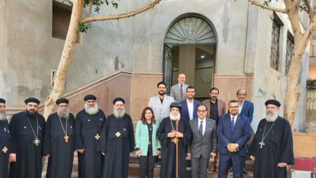 المرشح الرئاسي فريد زهران يزور مطرانية المنوفية بأشمون