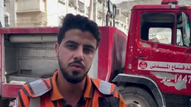 نوح الشرنوبي.. قصة عامل إنقاذ فلسطيني يبحث عن الناجيين تحت الأنقاض في غزة