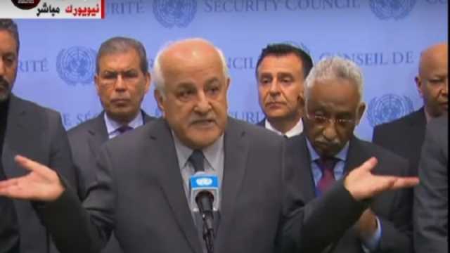 مندوب فلسطين بالأمم المتحدة: نشكر مصر للسماح بدخول مئات الشاحنات لمساعدة لغزة