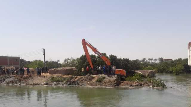 بعد انهيار جسر.. «الري» تخفض منسوب المياه بترعة السويس