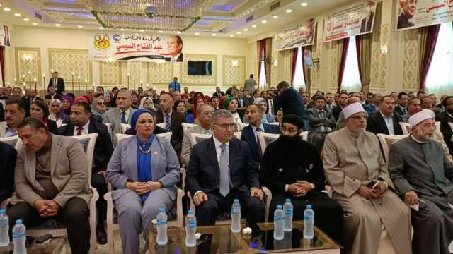مؤتمر حاشد لدعم المرشح الرئاسي عبد الفتاح السيسي بالفيوم