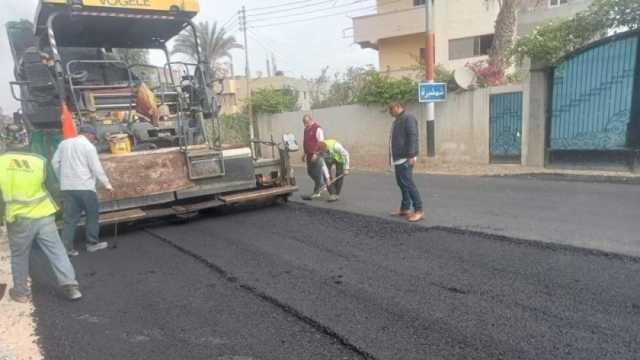 رصف طريق «دسوق - فوه - مطوبس» في كفر الشيخ بتكلفة 256 مليون جنيه