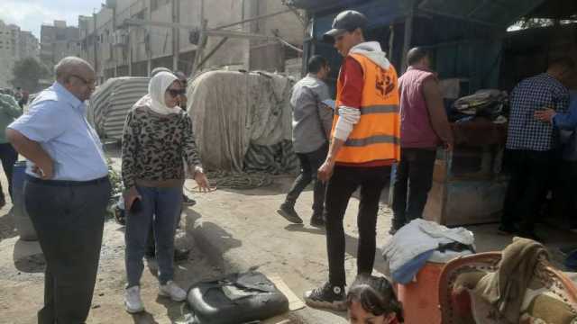 إزالة 580 طن مخلفات و30 حالة إشغال في حملة مكبرة بحي شرق شبرا الخيمة