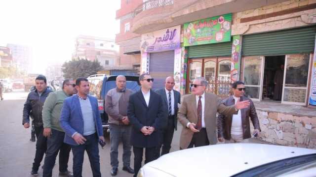 محافظ كفر الشيخ يقود حملة لإزالة الإشغالات في مدينة مسير