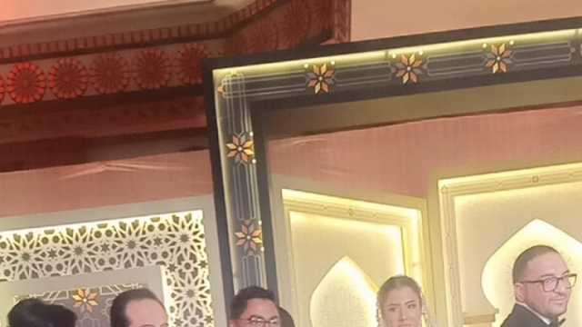تامر حسني يغني «حلو المكان» في عقد قران أحمد ثروت ولمى الشواربي