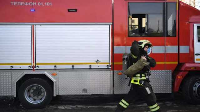 اندلاع حريق إثر تسرب وقود في مدينة فولجوجراد الروسية