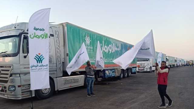 «التحالف الوطني»: إرسال 200 شاحنة مساعدات إلى معبر رفح خلال الأسبوع الجاري