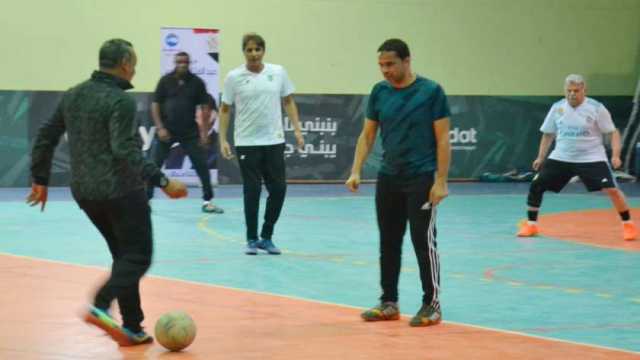 مباراة ودية لنجوم الكرة المصرية لدعم المشاركة الانتخابية في الغربية (صور)
