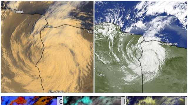 «الأرصاد»: وصول العاصفة دانيال إلى الحدود المصرية