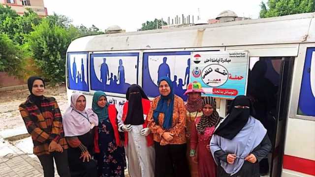 تقديم خدمات طبية وبيطرية مجانا في قرية أحمد رامي بالبحيرة