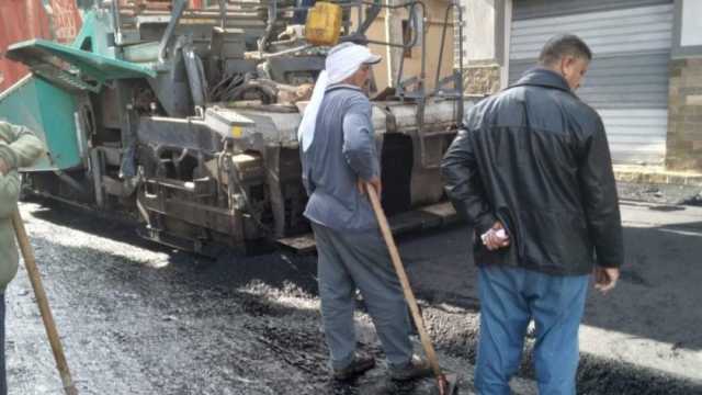 بدء رصف شارع «مسجد البيلي الشرقاوي» ببيلا في كفر الشيخ