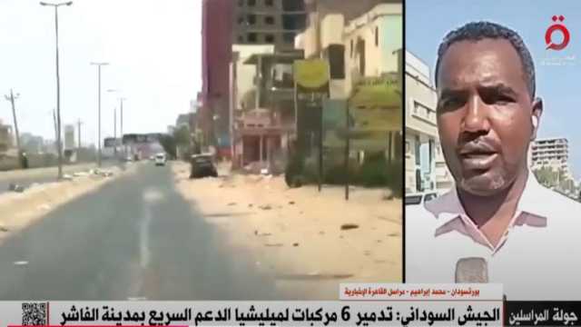 «القاهرة الإخبارية»: «الدعم السريع» يواصل ارتكاب أعمال النهب في السودان