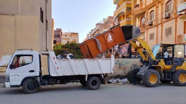 حملات نظافة مكثفة في شوارع وميادين كفر الشيخ