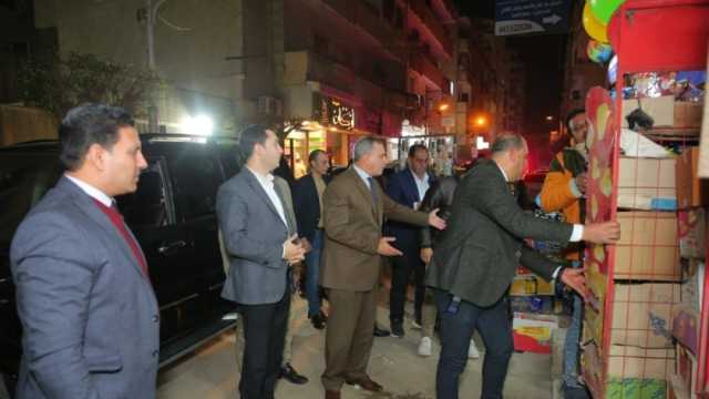 محافظ كفر الشيخ يقود حملة ليلية لإزالة الإشغالات والتعديات من الشوارع