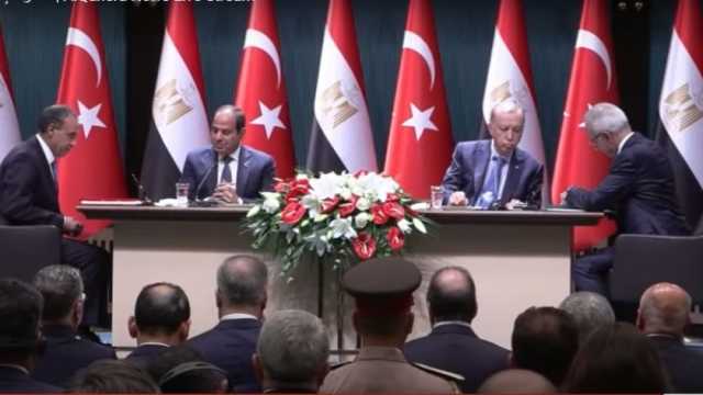 السيسي وأردوغان يشهدان توقيع مذكرة تفاهم للتعاون في مجال الطيران المدني