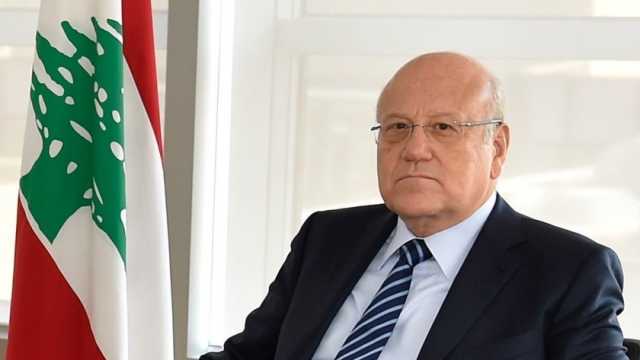 رئيس الحكومة اللبنانية يعرب عن تقديره البالغ للدعم المصري لبلاده