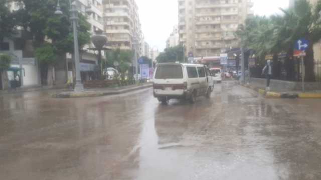 سقوط أمطار متوسطة وانخفاض درجات الحرارة في الإسكندرية (صور)
