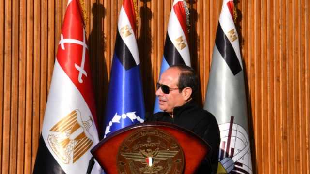 السيسي خلال تفقده الأكاديمية العسكرية: أي بناء دون تطوير الإنسان يظل منقوصا