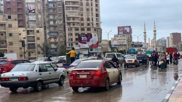 سقوط أمطار خفيفة على مناطق متفرقة في المنصورة