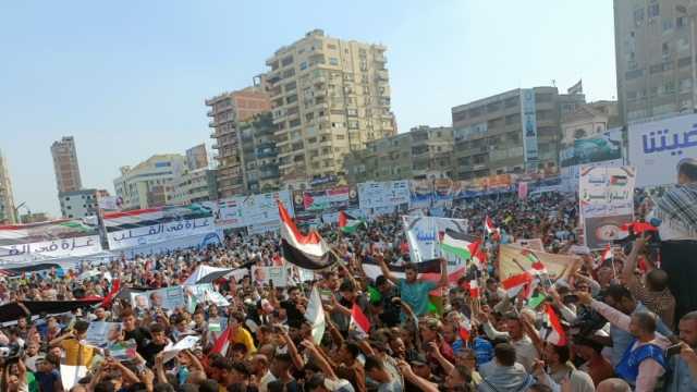 الآلاف المواطنين ينتفضون اليوم لدعم فلسطين في الشرقية.. يا نجيب حقهم يا نموت زيهم