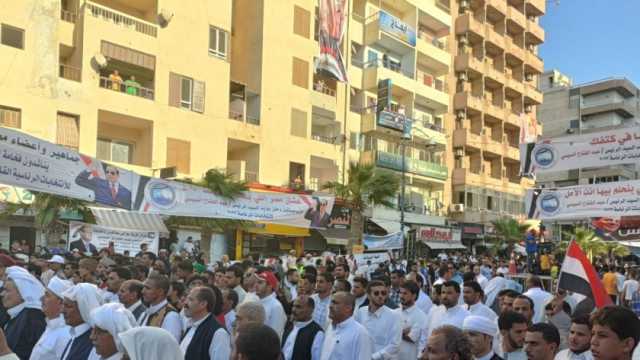«حماة الوطن» بمطروح ينظم أكبر مسيرة بالسيارات لدعم الرئيس السيسي في الانتخابات