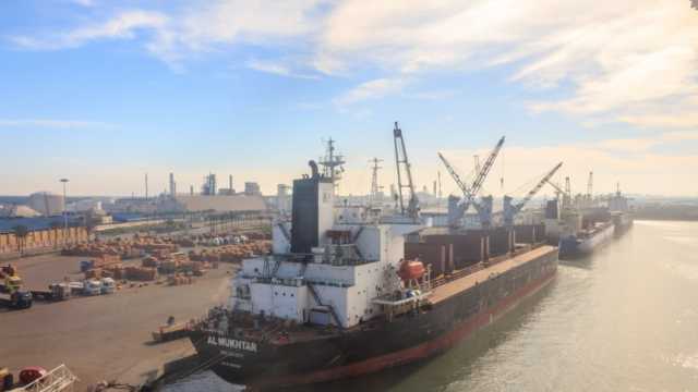 تداول 28 ألفا و443 طن بضائع متنوعة في ميناء دمياط خلال 24 ساعة