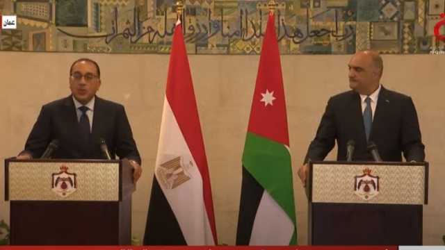 رئيس الوزراء الأردني: حريصون على تعزيز المصالح المشتركة مع مصر