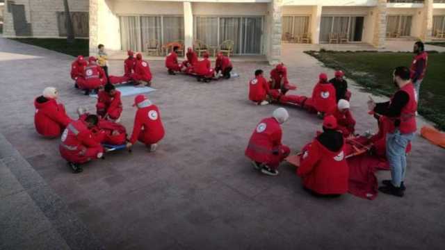 الهلال الأحمر المصري: تدريب دفعة جديدة على إجراءات الطوارئ بشمال سيناء